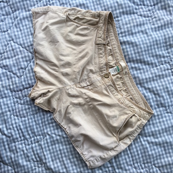 Western high rise khaki distressed shorts size 16 - Picture 2 of 8